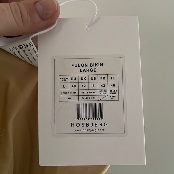 NWT Hosbjerg Free People Fulon Shell Print High Cut Bikini Bottom - Picture 6 of 6